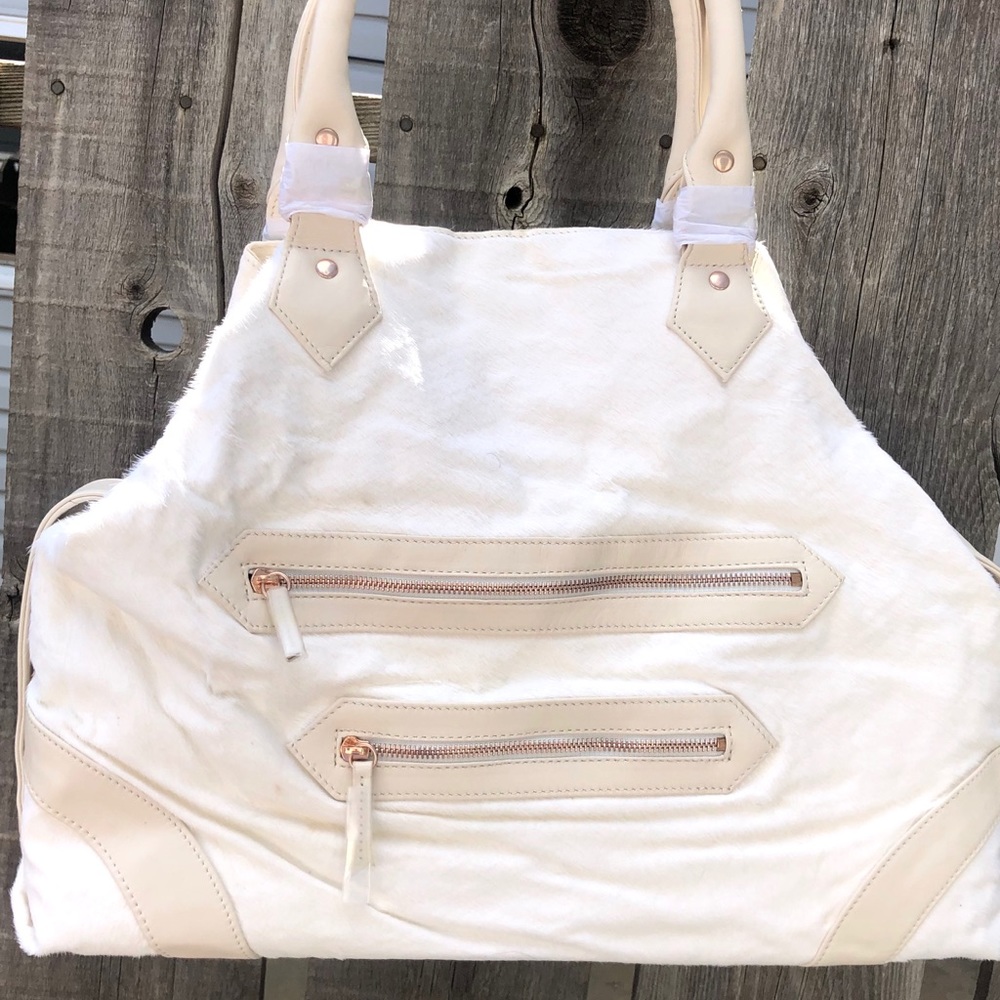 Extra Large White Ember Skye Tote Bag